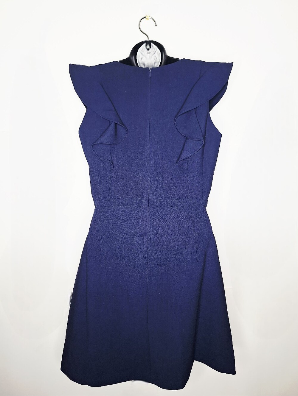 French Connection "The Duchess In Blue" Quite Luxury, Old Money,V-neck Dress. - Picture 2 of 7